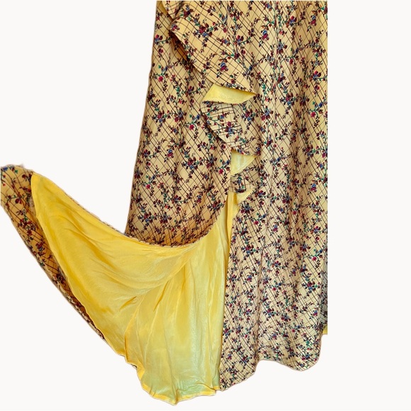 NWT RHODE Irvetta Dress in Floral Trellis Wheat Sz S - Picture 8 of 10